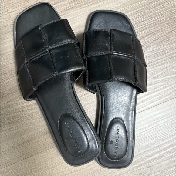 Bandolino Black Padded Slide Sandals - Picture 1 of 1